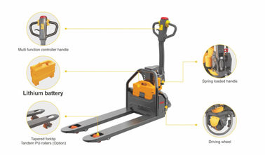 Jet eléctrico de la plataforma de la batería de Lithuim, pequeña plataforma eléctrica Jack, capacidad de carga de 1,2 toneladas, camión de plataforma eléctrico de Walkie proveedor