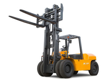JAC carretilla elevadora diesel de 10 toneladas, carretillas elevadoras del contrapeso de la capacidad grande, color pesado de la carretilla elevadora del equipo, rojo o anaranjado proveedor