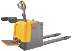 Stand On Electric Pallet Truck , Rider Pallet Truck 2000KG Load Capacity